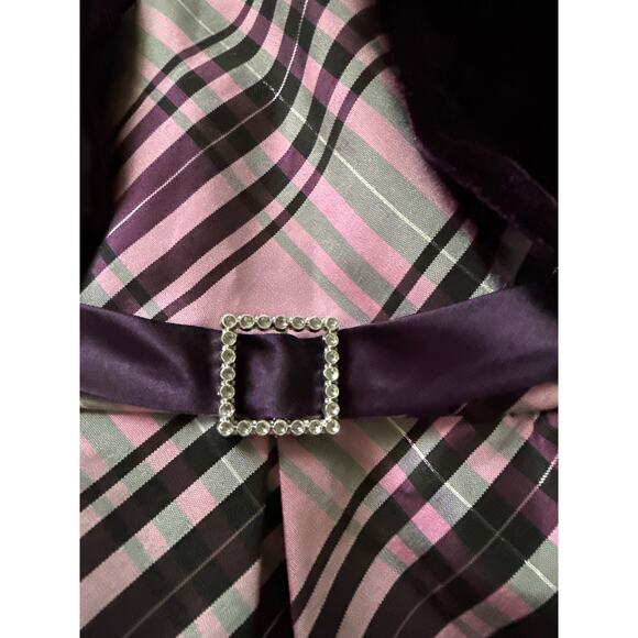 Girls Formal Dress | Pink/Purple/Gray Plaid | Size 4 | 100% Polyester - Picture 5 of 8